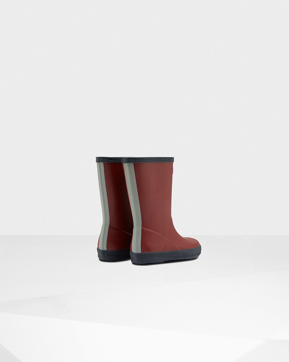 Bottes de Pluie Hunter Original First Classic Enfant Grise Rouge/Grise TOYWKHV-24